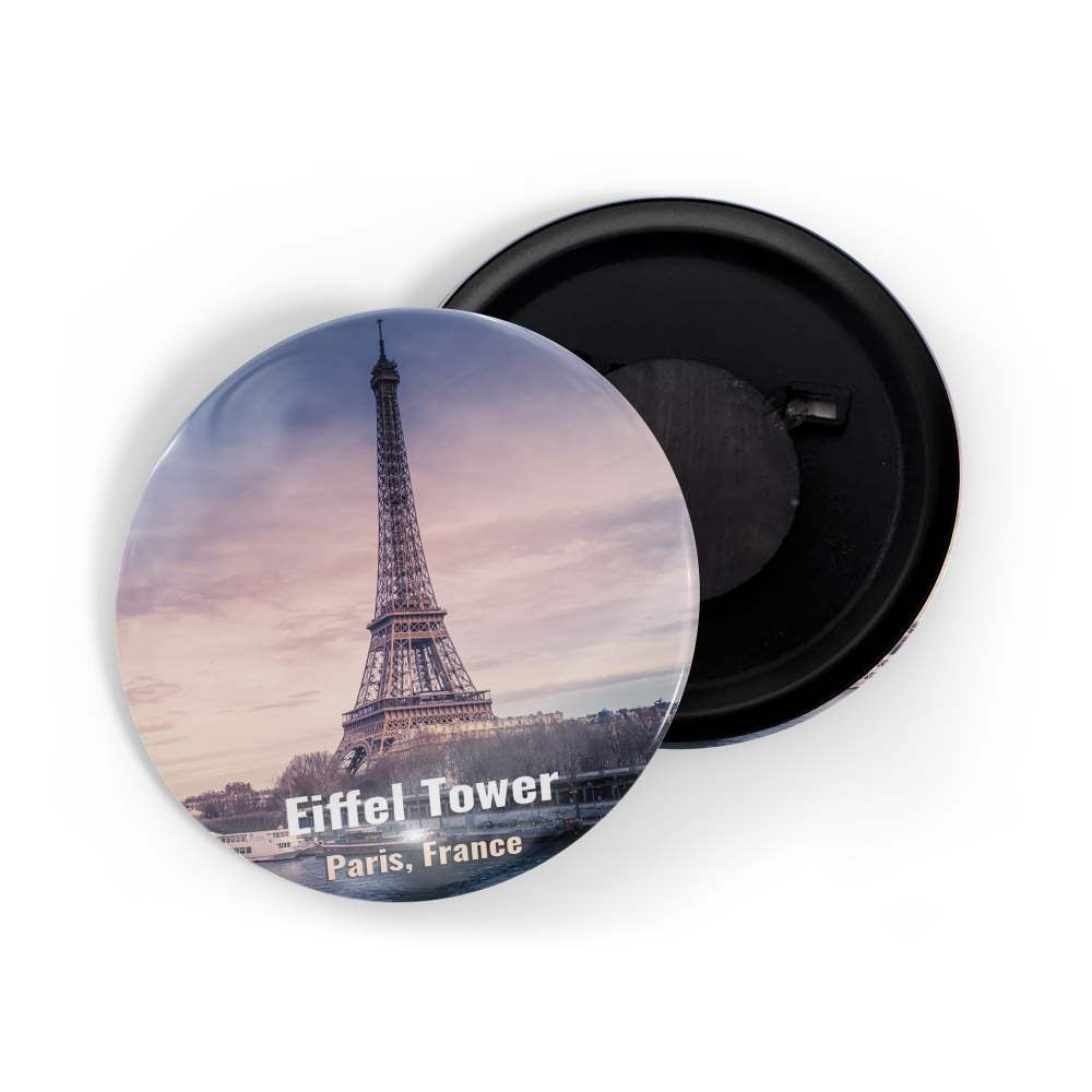 dhcrafts Fridge Magnet Multicolor Famous Tourist Place Eiffel Tower Paris France D1 Glossy Finish Design Pack of 1